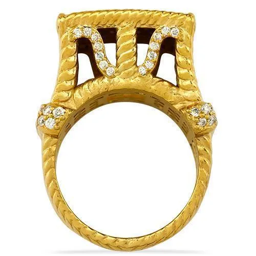 14k Yellow Gold Mens Diamond Ring 2.50 Ctw