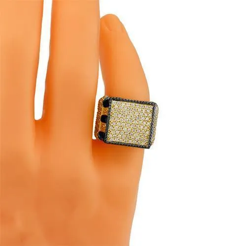 14k Yellow Gold Mens Diamond Ring 2.50 Ctw