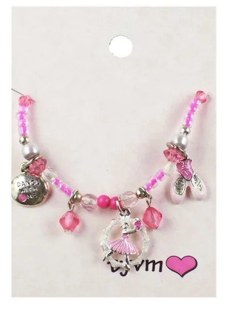 17610-NCK Fun Colorful Ballet Necklace