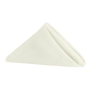 17"x17" Polyester Napkin - Light Ivory/Off White