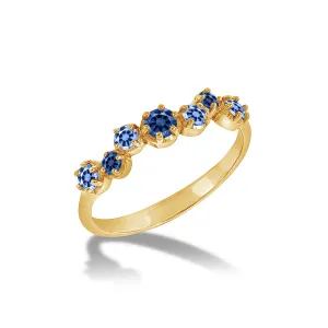 18k Gold & Sapphire Stargazer Ring