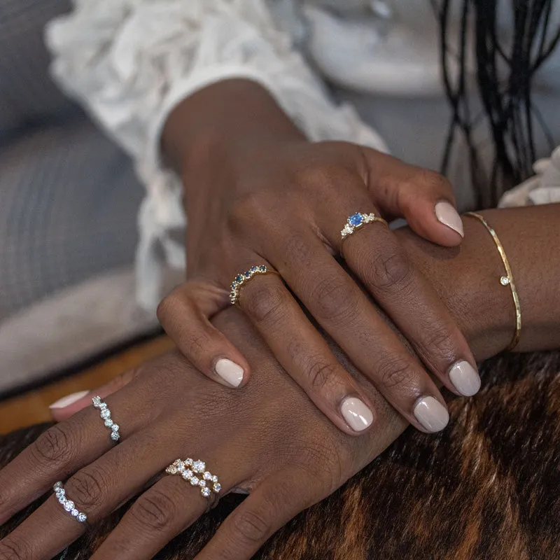 18k Gold & Sapphire Stargazer Ring