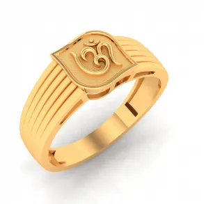 22k  Om Sign Gold Ring From Mugdhaa Collection