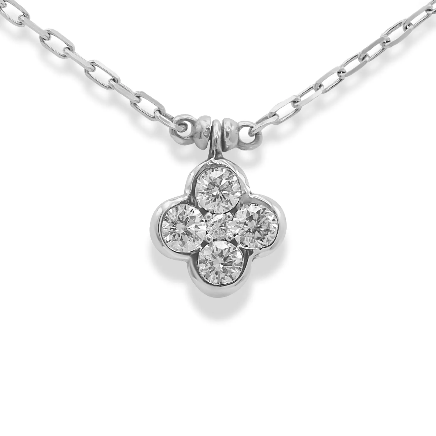 Alhambra Clover Diamond Necklace