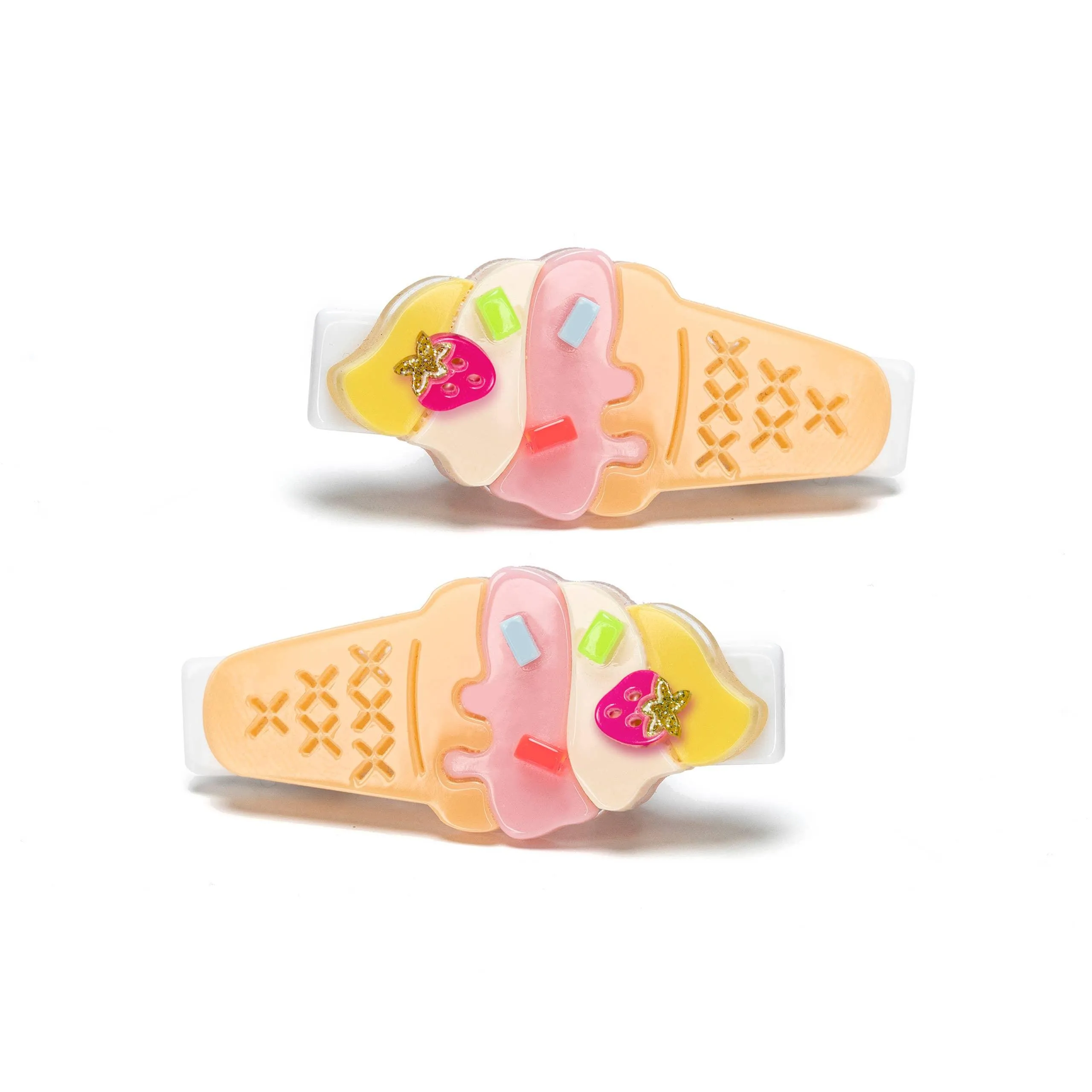 Alligator Hair Clips | Melting Ice Cream Pastel | Lilies and Roses NY