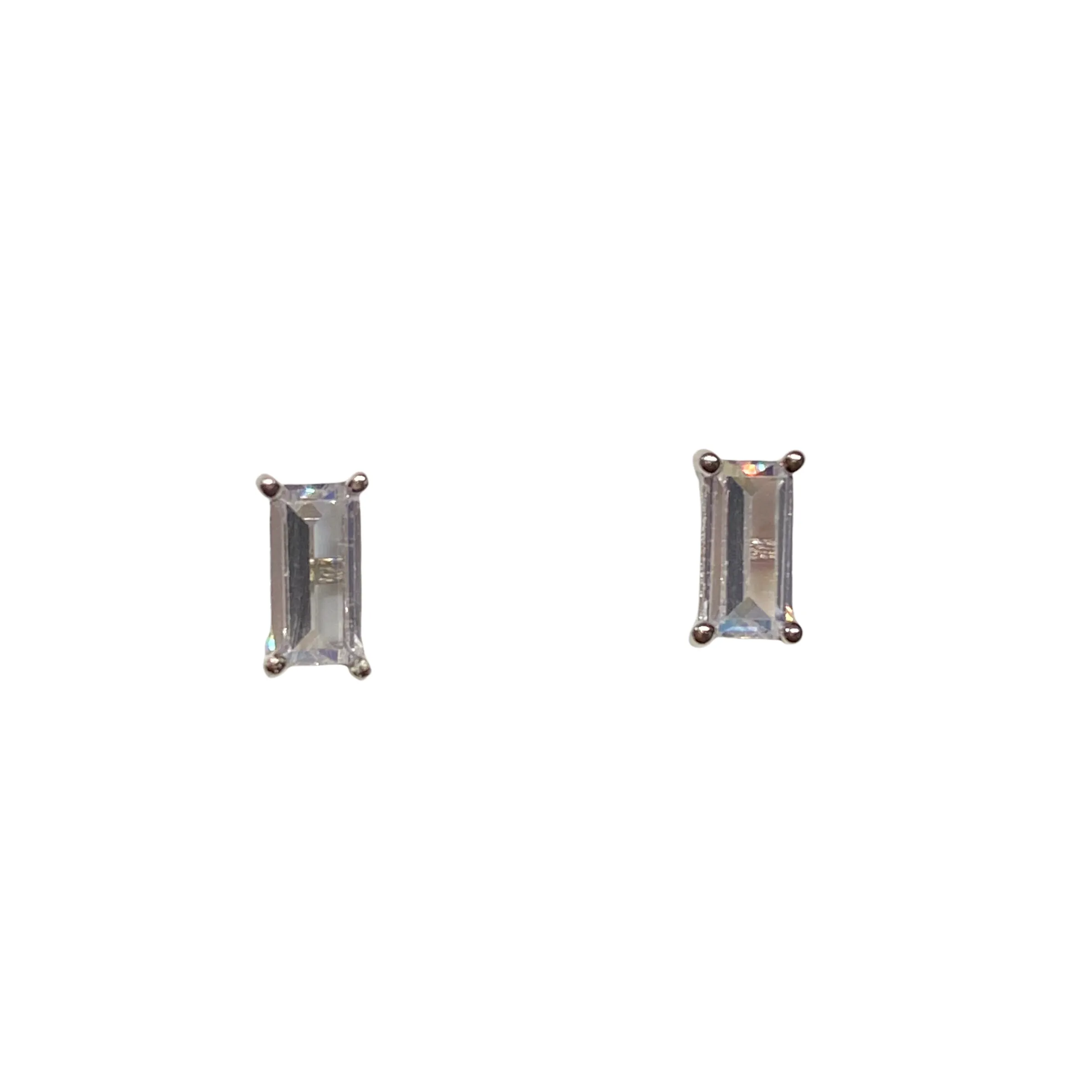 Amy Classique Mini Rectangle Baguette Studs