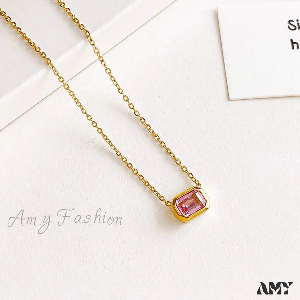 Amy Fashion - Fashion Delicate All-match Colorful Stone Necklace