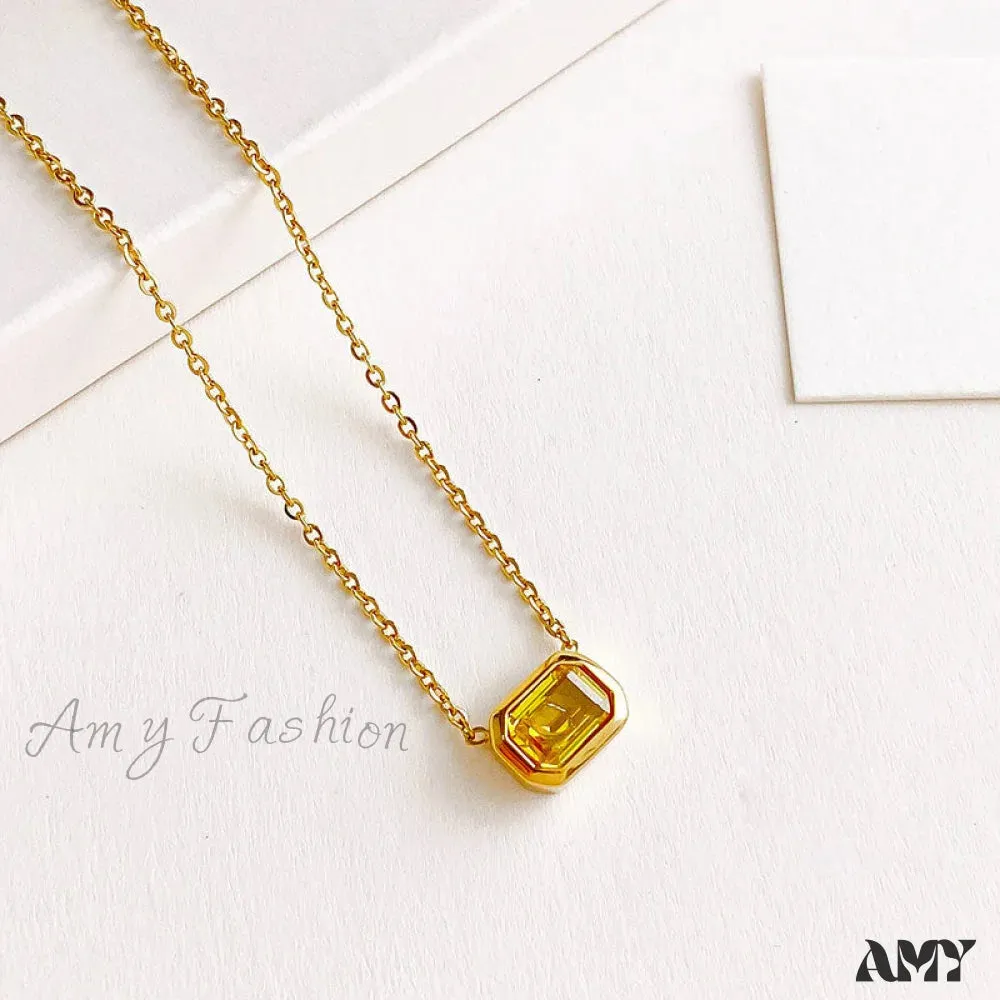 Amy Fashion - Fashion Delicate All-match Colorful Stone Necklace