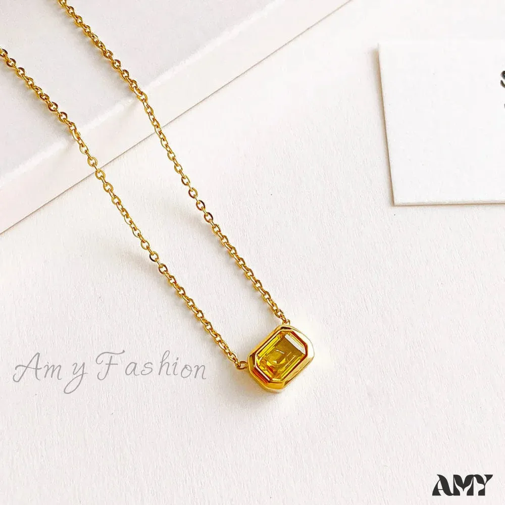 Amy Fashion - Fashion Delicate All-match Colorful Stone Necklace