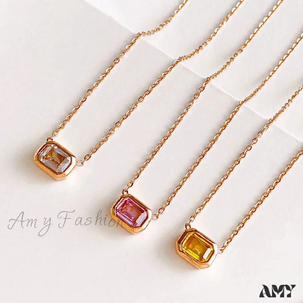 Amy Fashion - Fashion Delicate All-match Colorful Stone Necklace