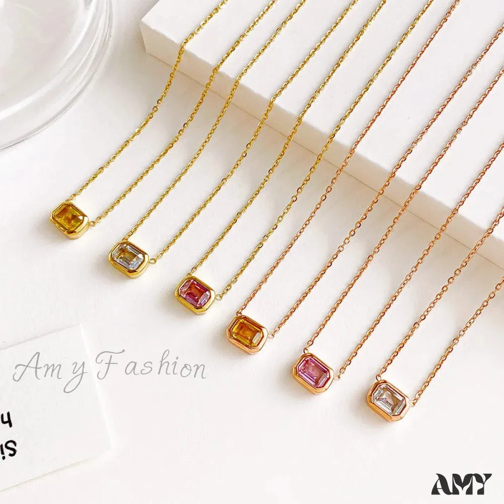 Amy Fashion - Fashion Delicate All-match Colorful Stone Necklace