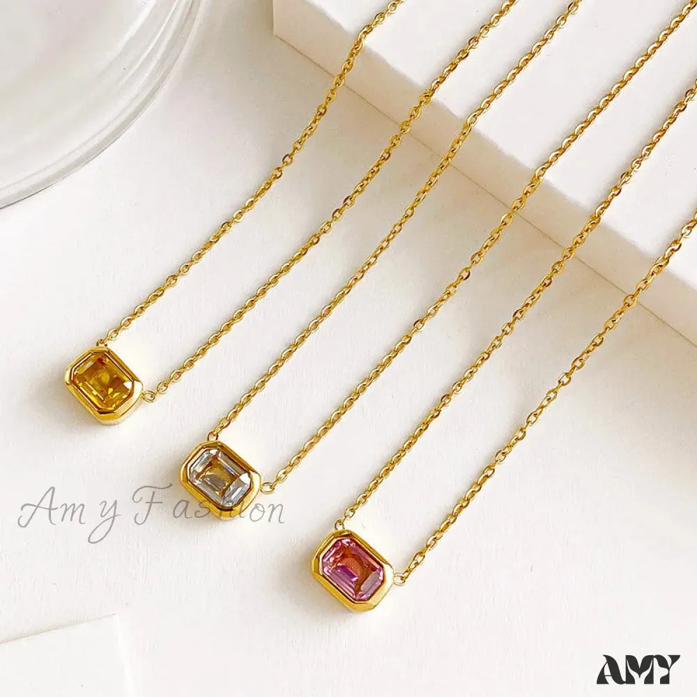 Amy Fashion - Fashion Delicate All-match Colorful Stone Necklace