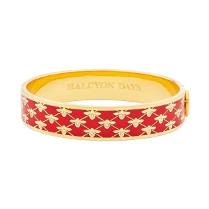 Bee Sparkle Trellis Red & Gold Bangle