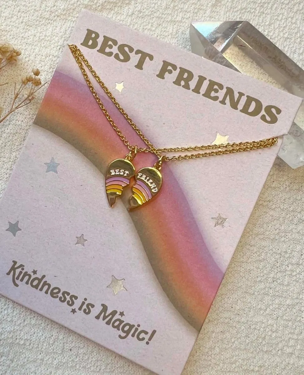 Best Friends Split Heart Necklaces