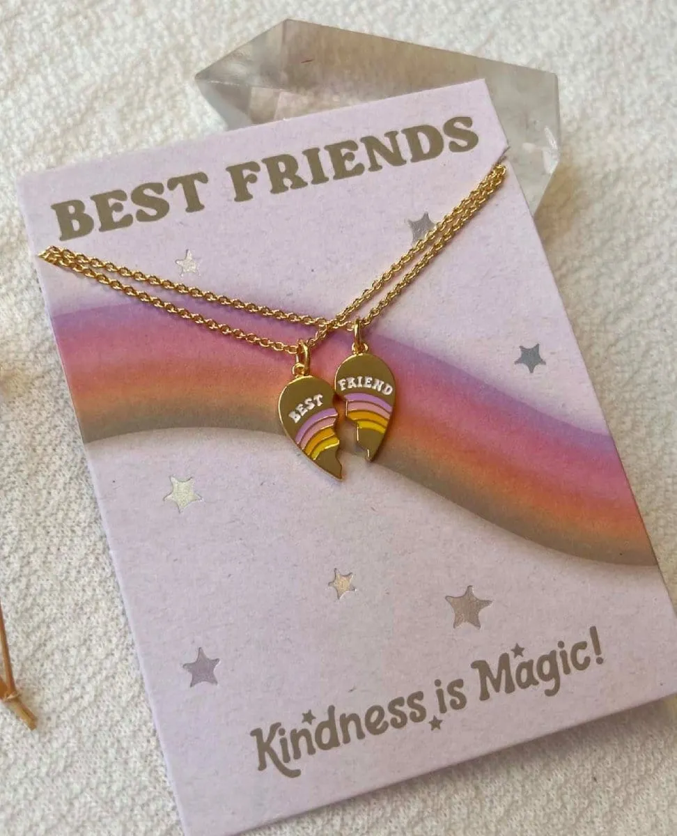 Best Friends Split Heart Necklaces