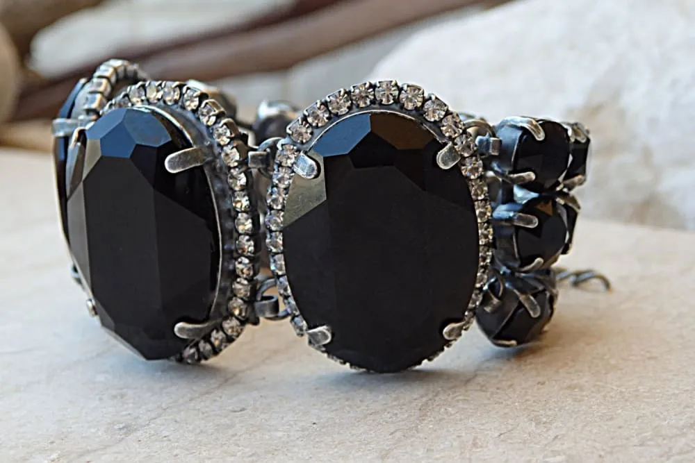 Black Crystal Bracelet