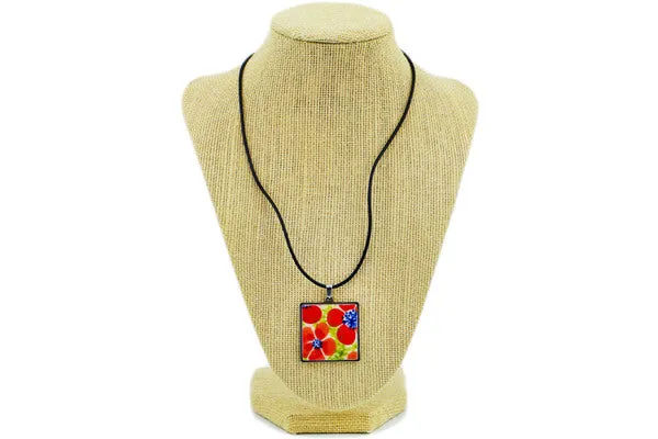 Ceramic, Metal, Cord 10" Necklace Colorful Days