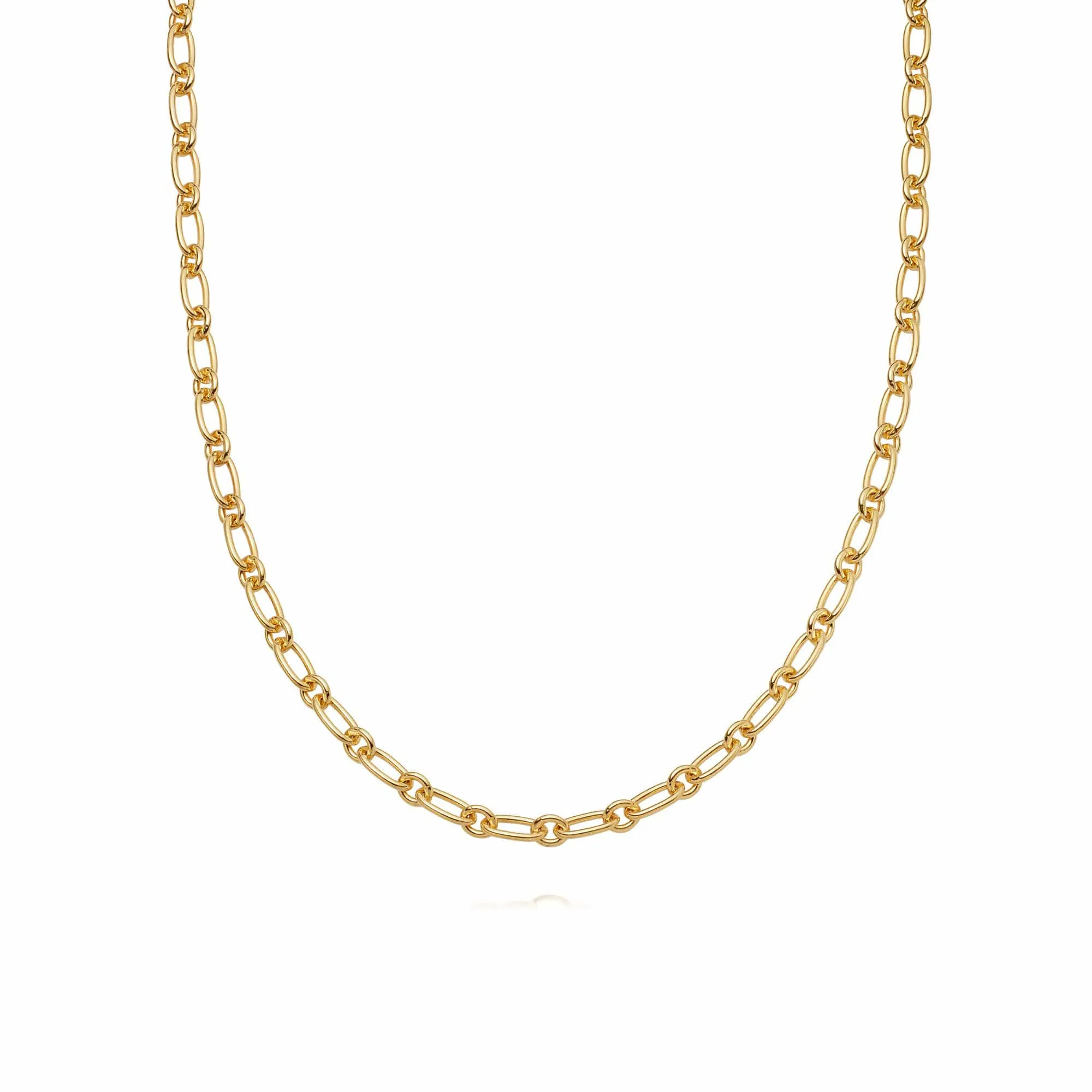 Chunky Linked Chain Necklace 18ct Gold Plate