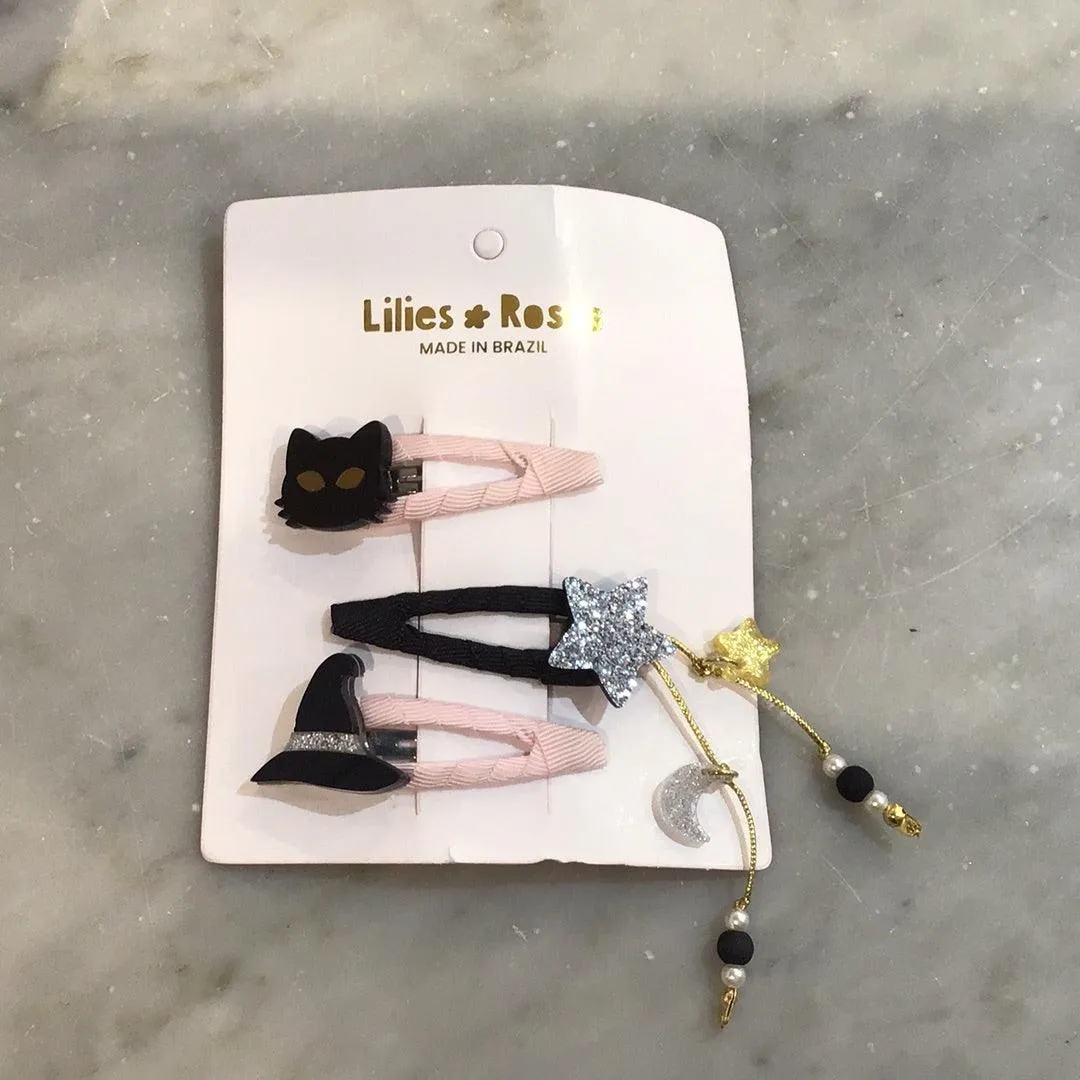 Clip Set | Witch Hat and Cat | Lilies and Roses NY