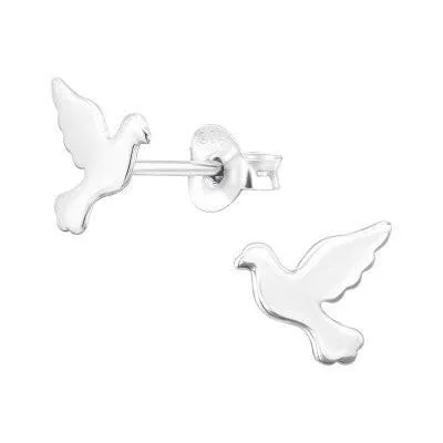 Dazzling Dove Silver Earring Studs Stylish and Refined Jewelry for Any Occasion  Shop Now