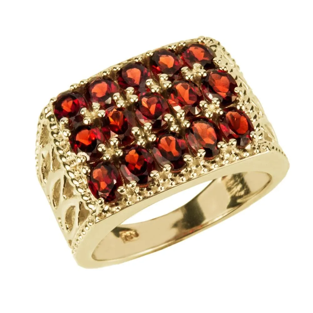 Diablo Garnet Men's Ring