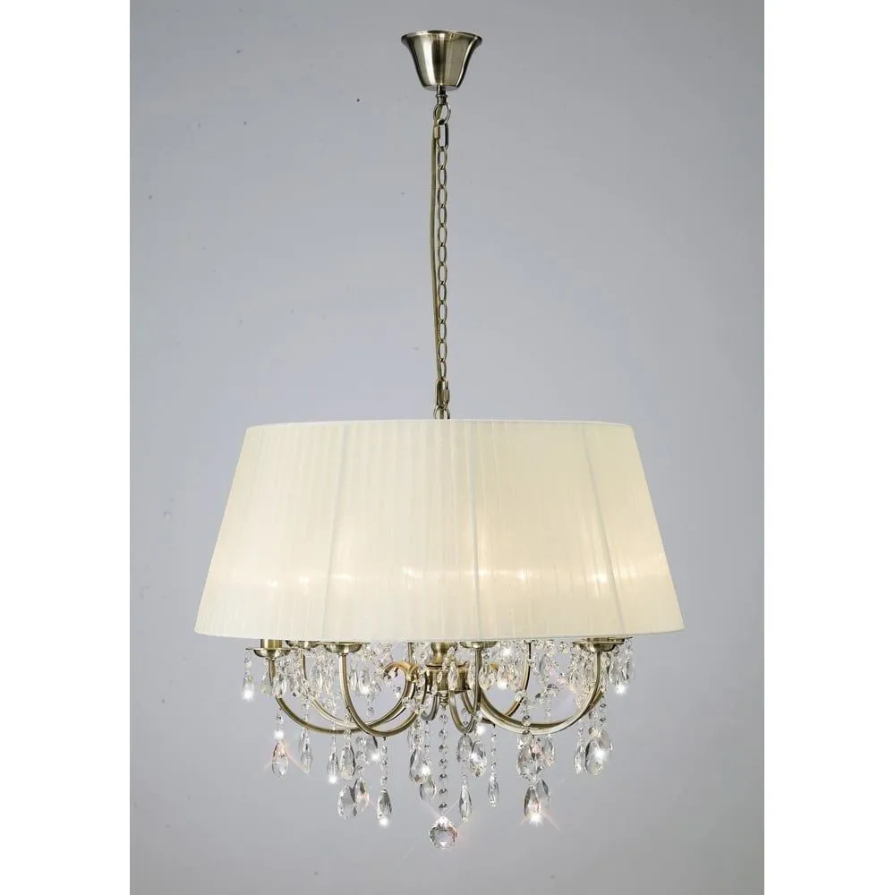 Diyas IL30057/CR Olivia Pendant Cream/crystal