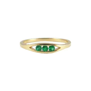 Emerald Float Ring