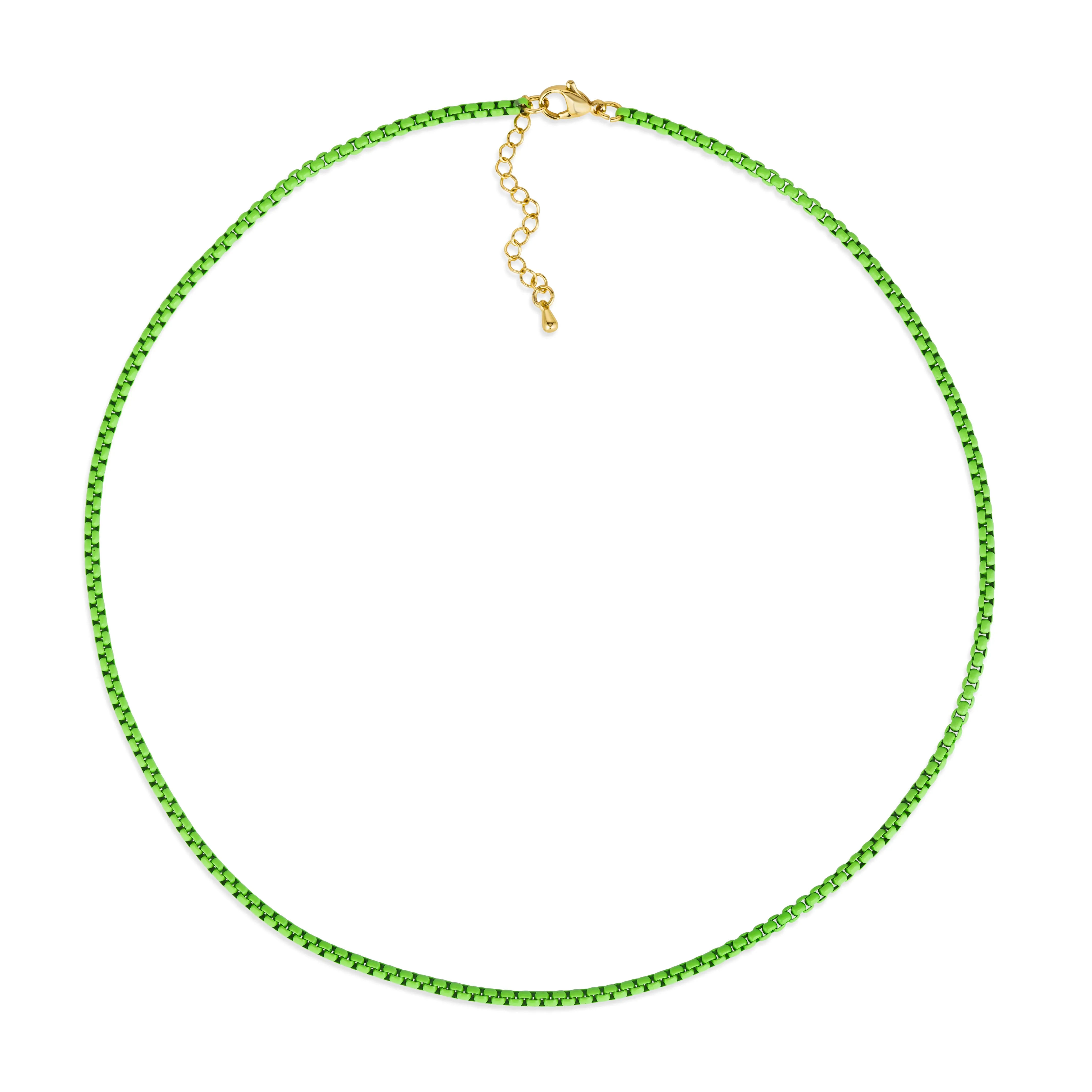 Enamel Link Chain Necklace