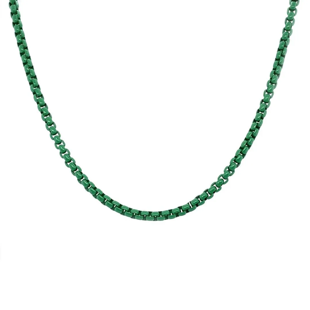 Enamel Link Chain Necklace