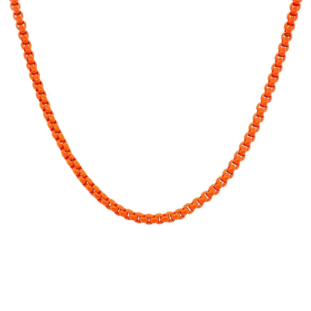 Enamel Link Chain Necklace