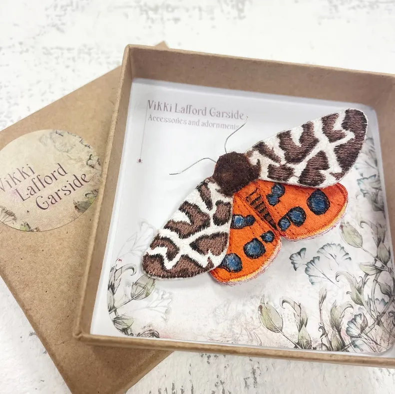 Garden Tiger Moth Brooch