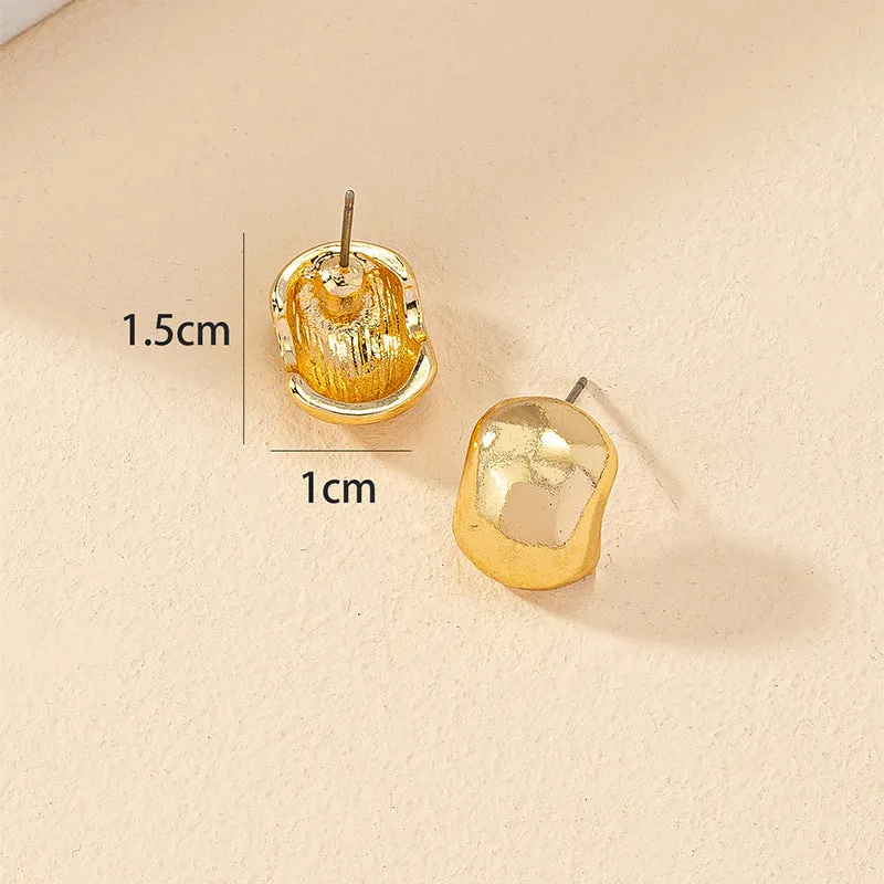 Golden Bean Earrings - Chic Design for Wholesale Venture