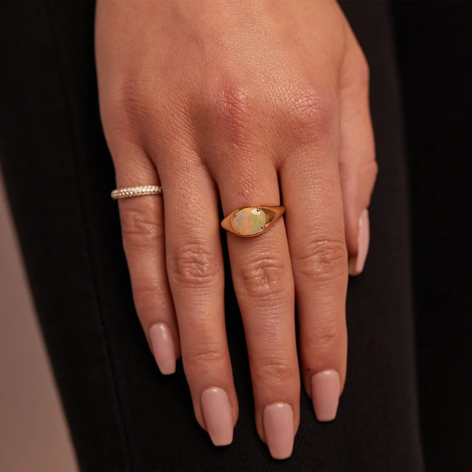 Grand Opal Signet Ring