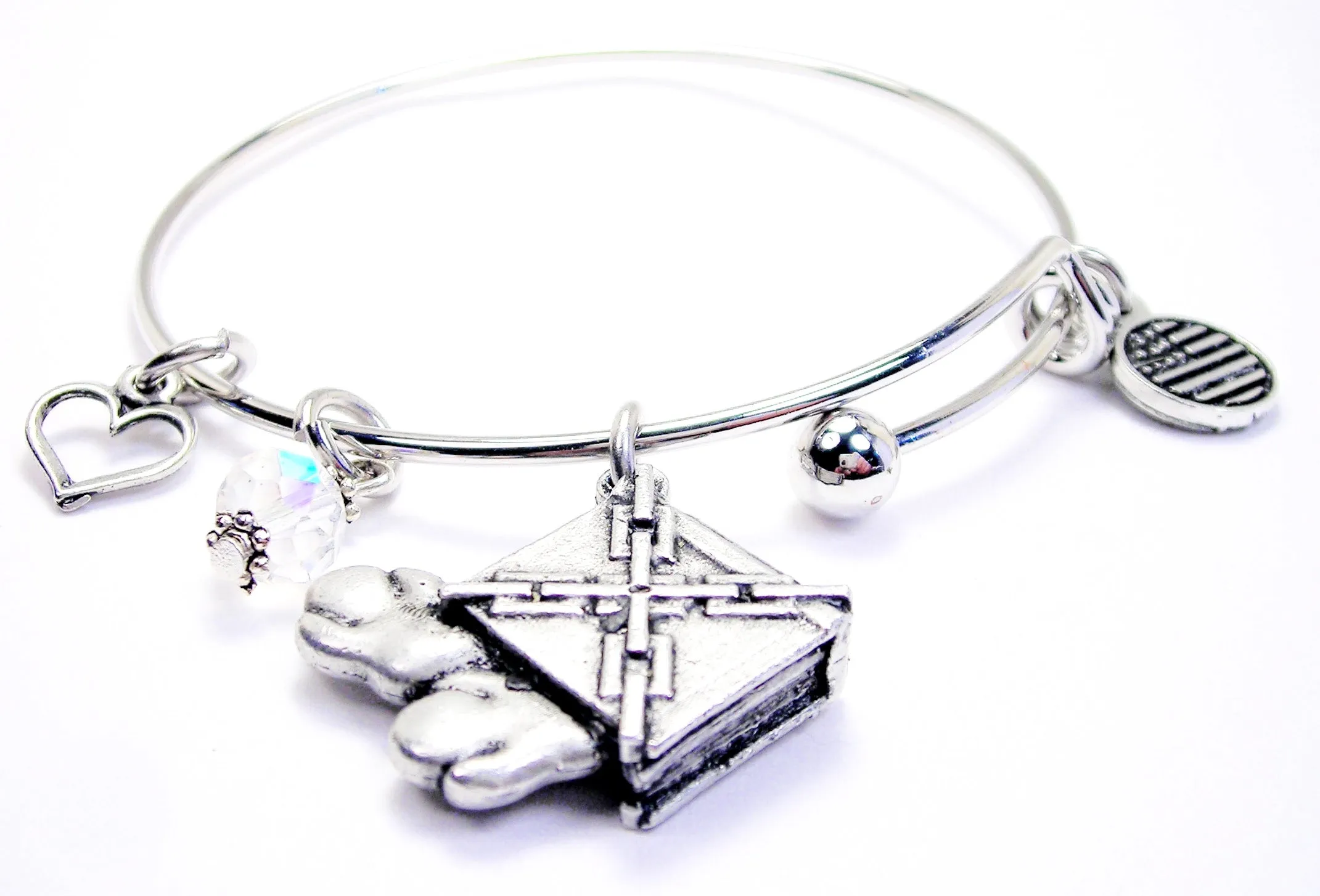 Haunted Book Expandable Bangle Bracelet