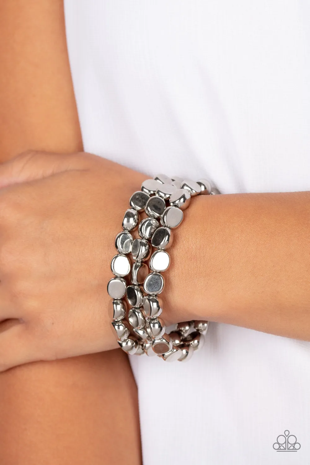 HAUTE Stone - Silver Bracelet