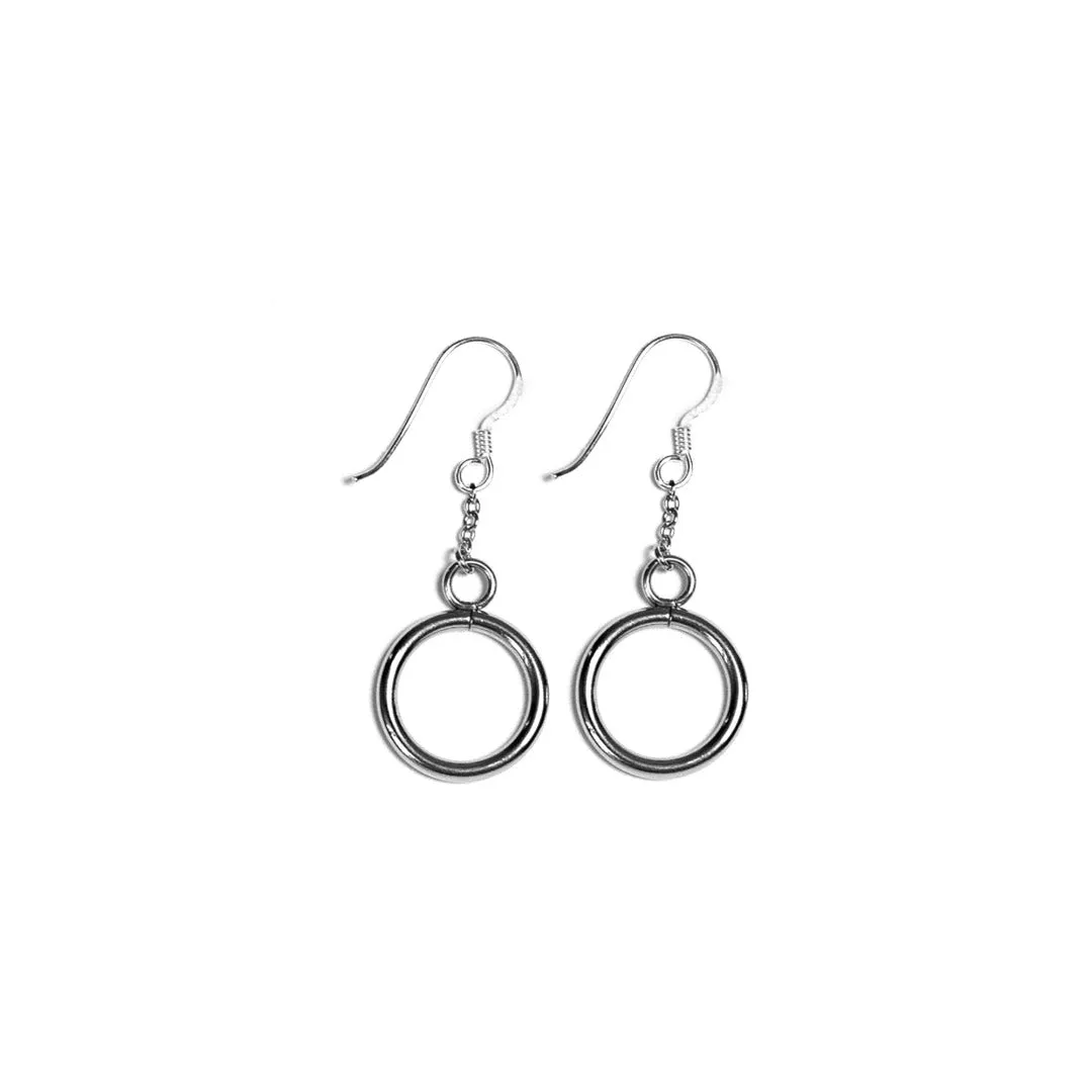 Hoop Pendant Earrings