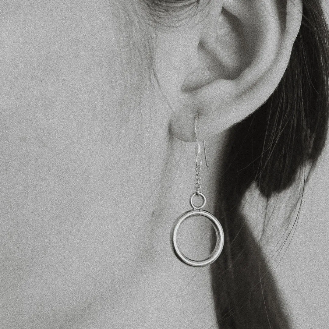 Hoop Pendant Earrings