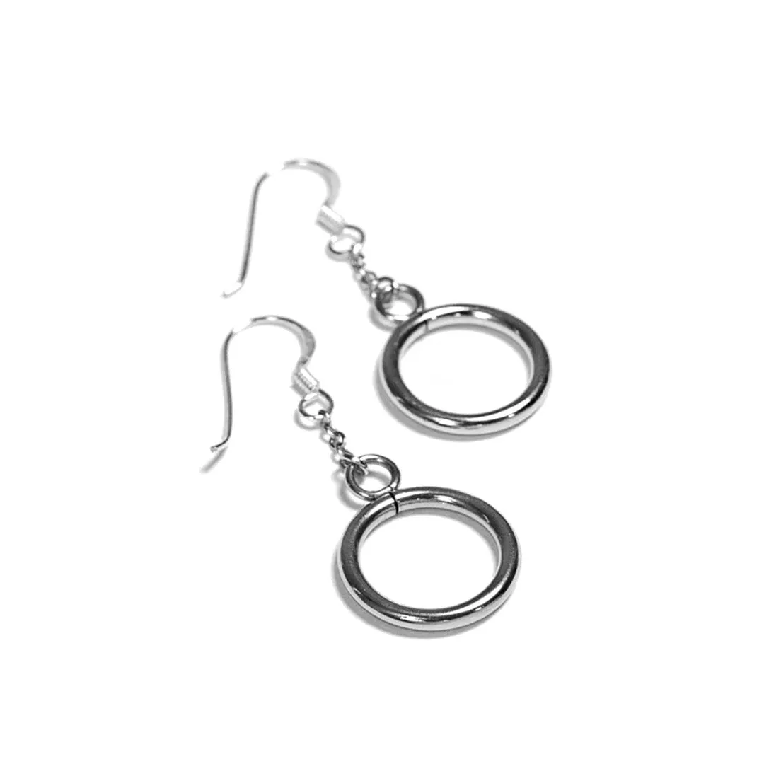 Hoop Pendant Earrings