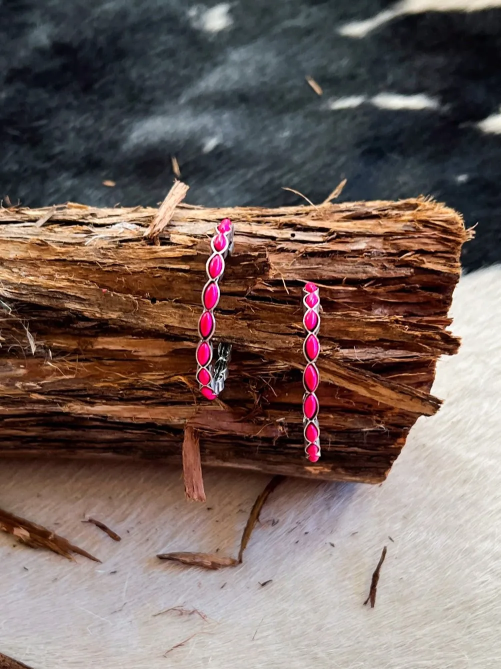 Hoops of Stones Earrings