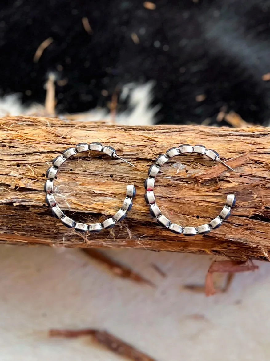 Hoops of Stones Earrings