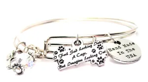 I Feel Sad Looking Into A Cage But Imagine Looking Out Expandable Bangle Bracelet Set