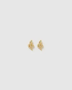 Izoa Taipan Earrings Gold