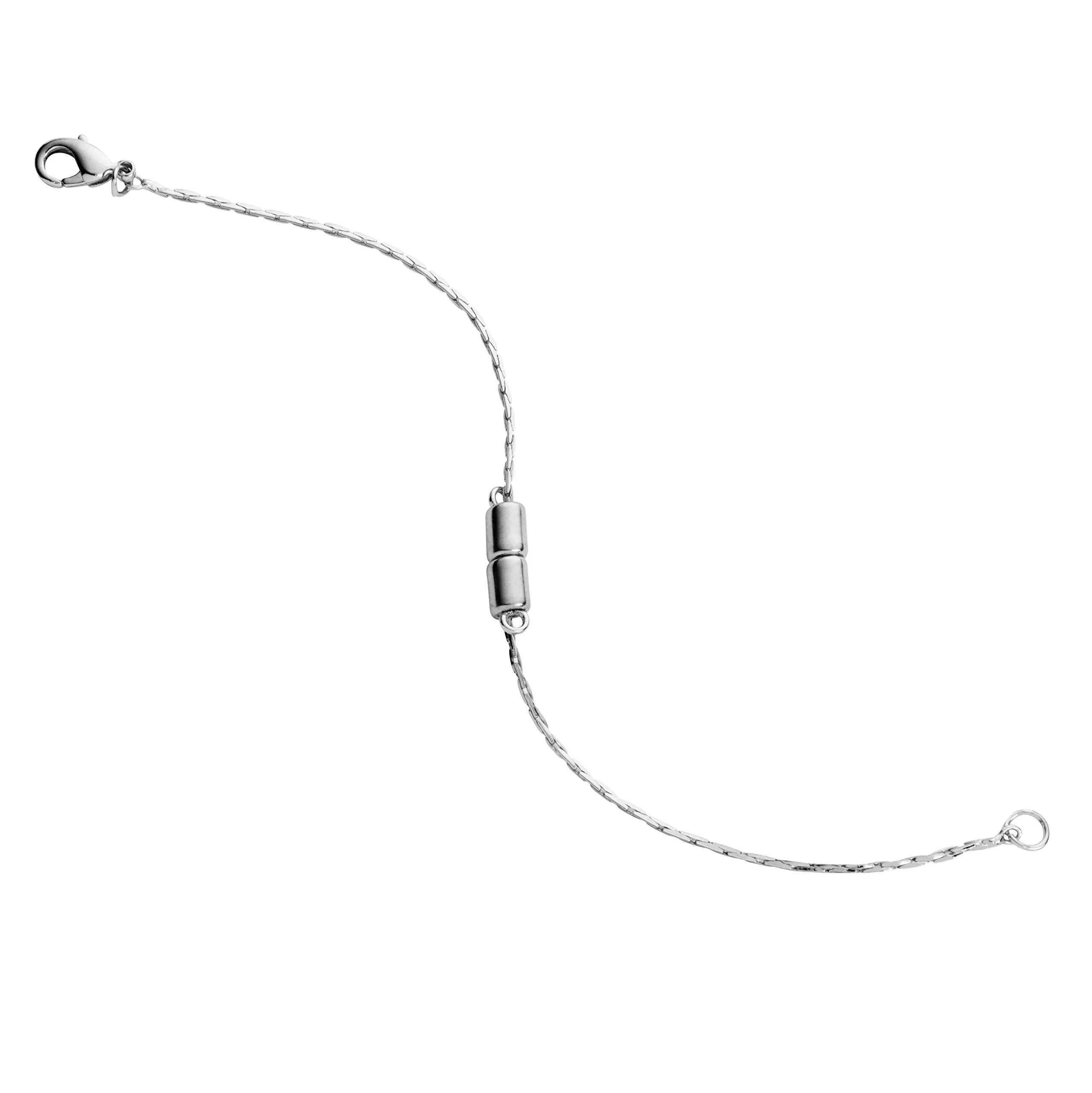 Jewelili Stainless Steel Adjustable Necklace Chain Extender with Lobster Clasp, 2 Extenders