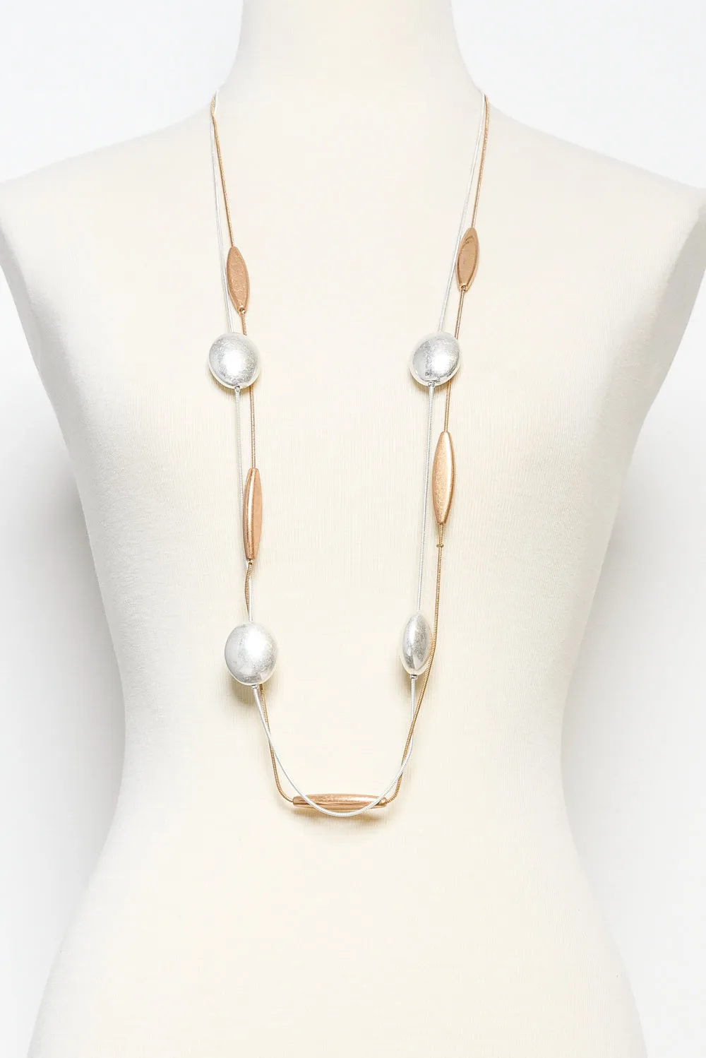 Kailani Metallic Bead Necklace