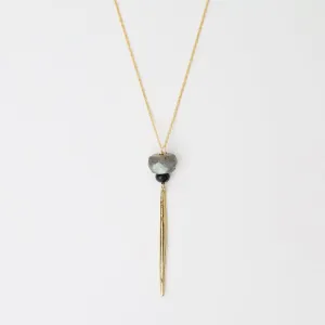 Labradorite Icicle Pendant Necklace