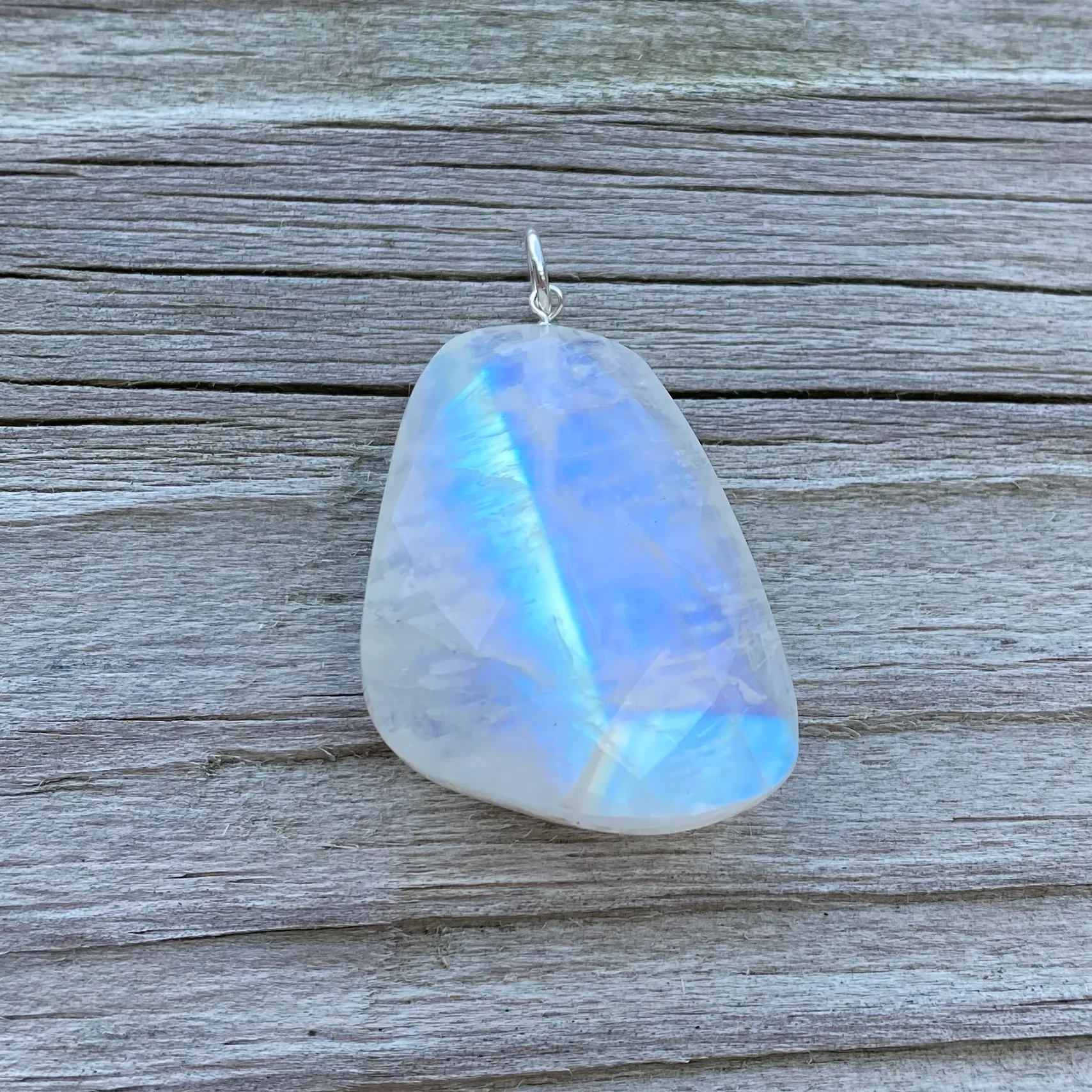 Large Chunky Moonstone Pendant