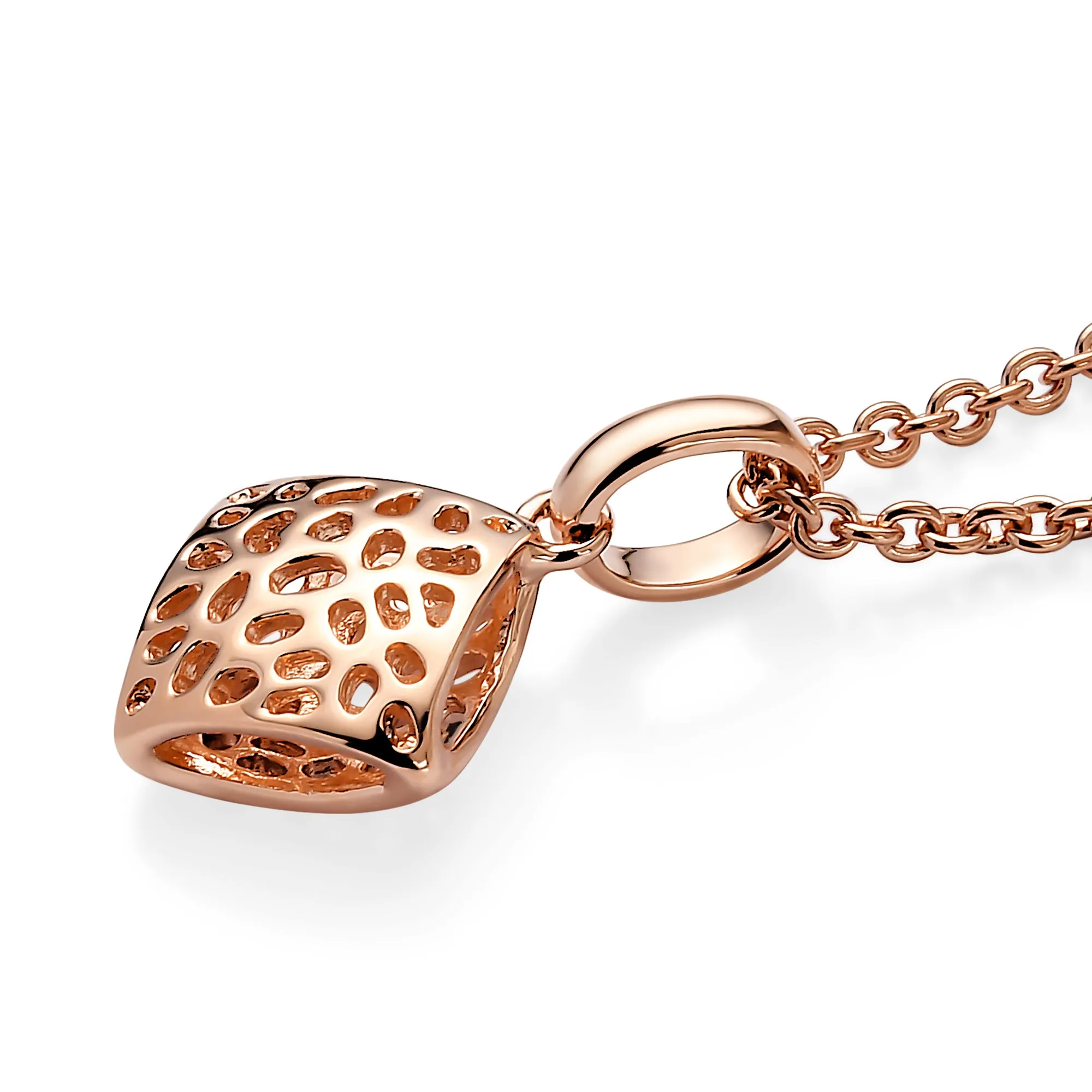 Lattice Pebble Pendant with FREE Chain