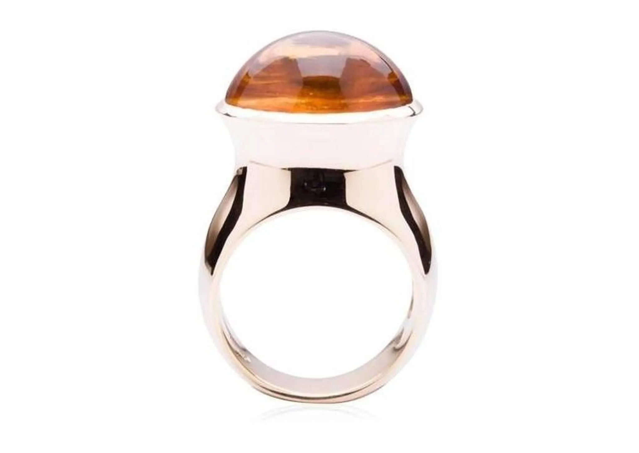 Luxurious Golden Citrine Ring.