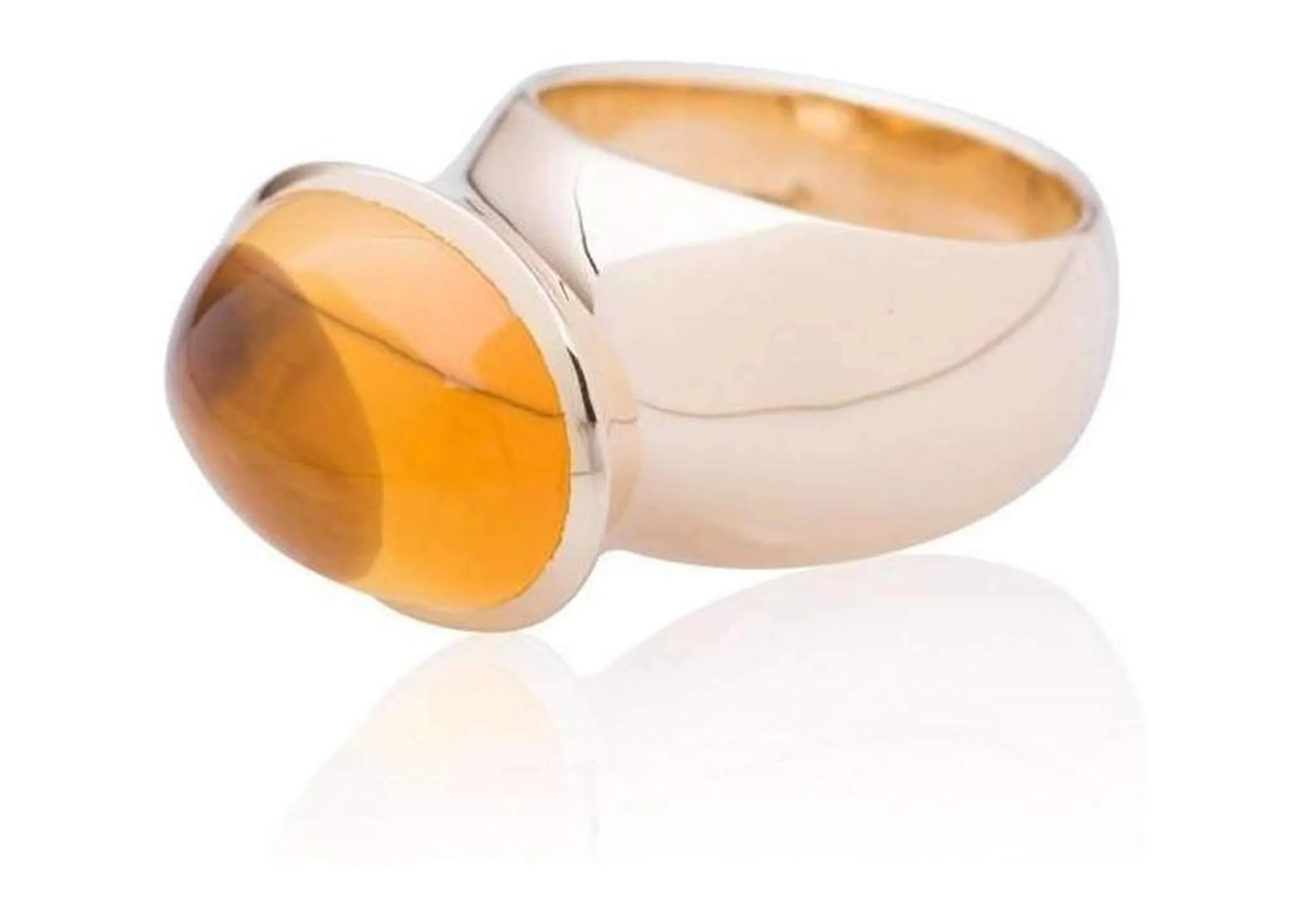 Luxurious Golden Citrine Ring.