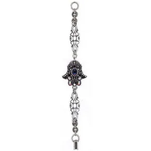 Michal Golan Bold Hamsa Bracelet With Garnet